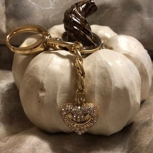 Juicy Couture heart key chain